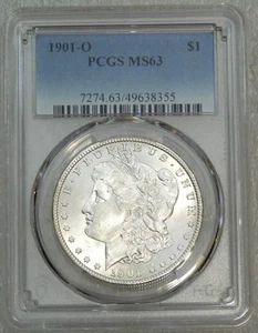 1901-O Morgan Silber Dollar PCGS MS63 White Frosty Luster PQ gerade bewertet #P141A - Bild 1 von 4