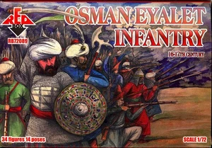 Red Box Models 1/72 OSMAN (OTTOMAN) EYALET INFANTRY 16th-17th Century Figure Set - Picture 1 of 3