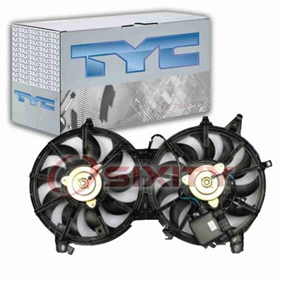 TYC Dual Radiator & Condenser Fan Assembly for 2009-2012 Infiniti FX35 Belts xf - Image 1 of 4