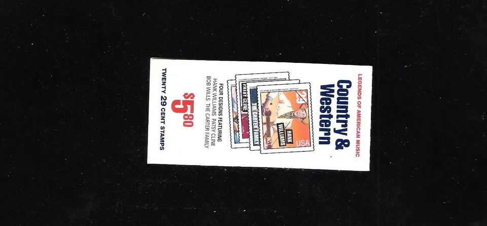 SC BK210 COUNTRY & WESTERN U.S. BOOKLET COMPLETE MINT MNH at FACE - Image 1 of 1