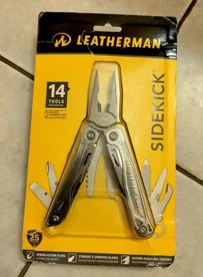 Herramienta múltiple Leatherman Sidekick 14 con funda y mosquetón, acero inoxidable Foto 1 de 4