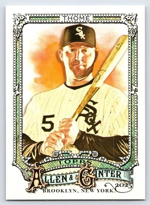 Béisbol Topps Allen & Ginter 2025 #347 Jim Thome - Medias Blancas de Chicago Foto 1 de 2