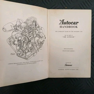 The Autocar Handbook 1953 Hardback pp230 Motor Car Manual - Lodge 21st Edition - Picture 1 of 4