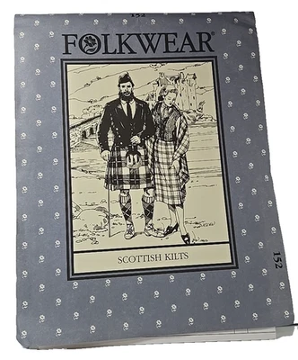 Folkwear #152 Scottish Kilts Highland Sewing Pattern Men's Size 36-48 UC FF - Image 1 of 4