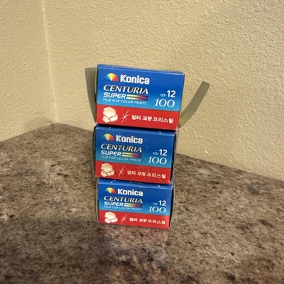 Lote Película Color Konica Centuria - ISO 100 - 12 exp. - Hecho en Japón - Exp 2004 Foto 1 de 4