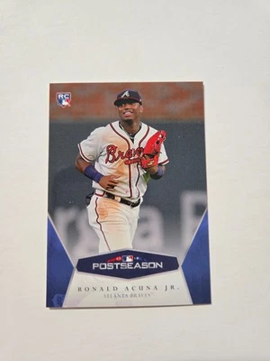 RONALD ACUNA JR. 2018 TOPPS ON DEMAND POSTSEASON RC #10 ATLANTA BRAVES - Image 1 of 2