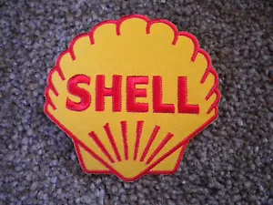 SHELL 75mm MOTORING EMBROIDERED PATCH - Foto 1 di 1
