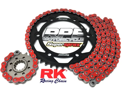 Red 2008-16 CBR1000rr RK 520 ZXW 16/41 Minor FWY Chain & SuperSprox Sprocket Kit - Изображение 1 из 4
