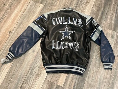 Chaqueta plisada vintage del equipo Dallas Cowboys NFL logotipos grandes para hombre’s M Foto 1 de 4