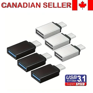 Adaptateur Type C Hi-Speed OTG DATA USB C Mâle vers USB 3.0 A Femelle 5Gbit/s Transfert - Photo 1 sur 9