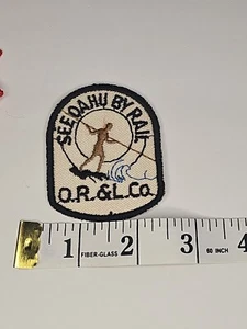 Vintage Unused Railroad Patch OR&L Co Seeoahu By Rail - Picture 1 of 3