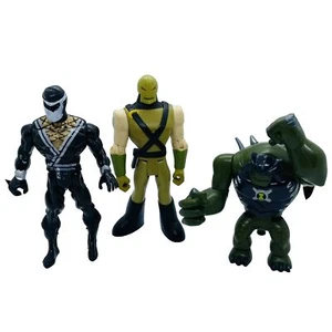 lot of 3 comic book Action Figures mint condition Van Rook Ben 10 Ninja - Picture 1 of 4