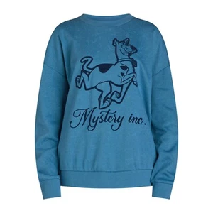 Felpa girocollo donna Scooby Doo junior blu medio - Foto 1 di 11