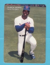 1989 Mothers Cookies #  7 Ruben Sierra  -- Texas Rangers -- Box 704