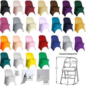 Your Chair Covers Stretch Spandex Folding Chair Cover Yellow