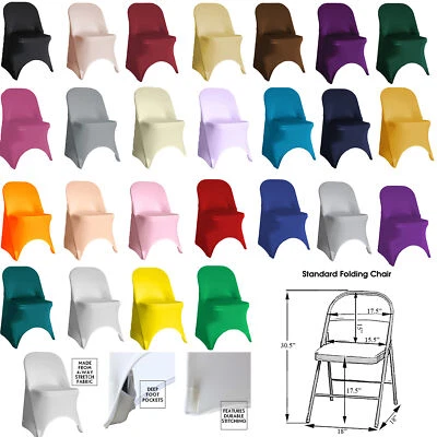 YOUR CHAIR COVERS YCC Linens - Stretch Spandex Folding Chair Covers for weddings & parties