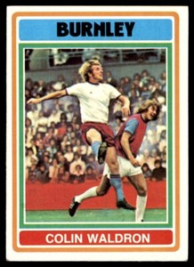 Topps Footballers Blue/Grey (1976) Colin Waldron Burnley No. 97