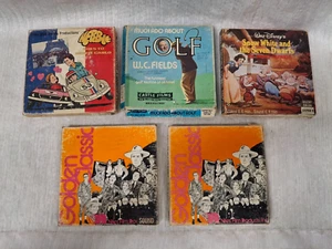 Películas Super 8MM x5 Herbie WC Campos Golf Blancanieves Para Pato O No Para Entrenar Rob - Imagen 1 de 13