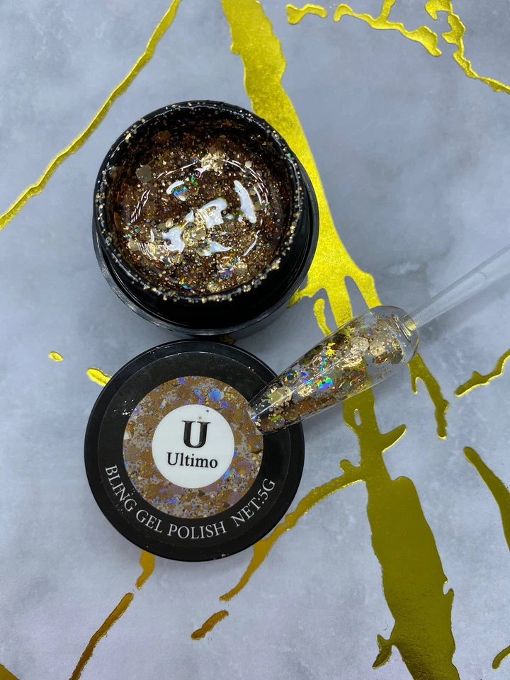 Gel Ultimo Grueso Platino UV/LED Dorado 413437 5g Foto 1 de 1