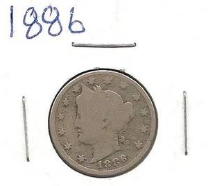 1886 Liberty Nickel: Gut + - Bild 1 von 2