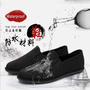 Chinese Style Elderly Outdoor Sports Shoes Mens Casual Cloth Shoes Waterproof - Picture 1 of 13