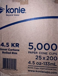 KONIE 3400 St. spitze Trinkbecher f. Wasserspender, 17x200 St., je 133 ml - Bild 1 von 6