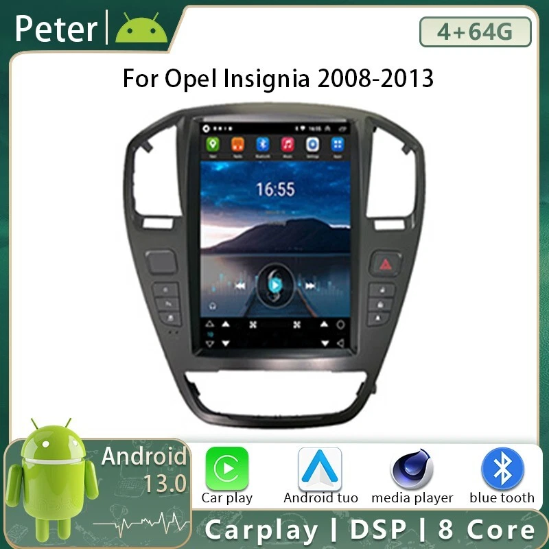 Radio de coche para Opel Insignia 2008-2013 Android 13 navegación GPS automática 12,8" Foto 1 de 4