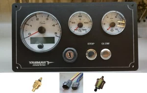 YANMAR VDO Elite C-Type Instrument Panel - Plug & Play With Senders - Picture 1 of 3