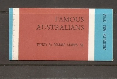 Australia SC # 446a-447a-448a-449a Famous Australians.Complete Booklet . MNH - Image 1 of 2