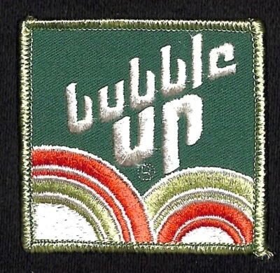 Пластырь с радужной вышивкой Bubble Up 1960-70-е очень хорошее состояние дефицитный - Изображение 1 из 2