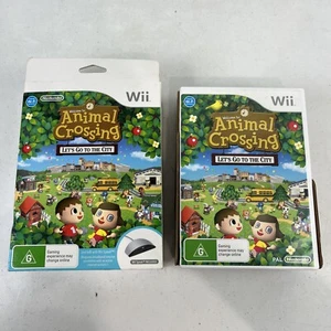 Animal Crossing Let's Go to the City + Wii Speak Nintendo Wii PAL Like New - Picture 1 of 7