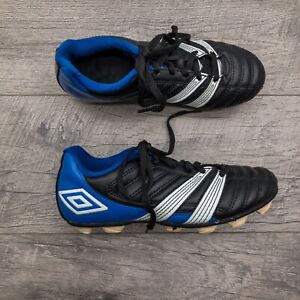 Umbro Boys Corsica Engage Soccer Cleats Black and Blue Size 1.5