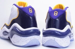 Nike Air Zoom Flight 96 KOBE Bryant LA Lakers White Purple Yellow #8 PE 10 Shoes - Picture 1 of 10
