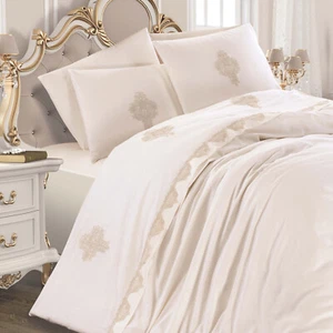SUS 6 piezas crema edredón edredón edredón ropa de cama 200x220 cm - Imagen 1 de 9