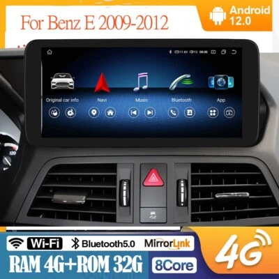 Android 13 Apple CarPlay Radio GPS 10.25" For Mercedes Benz E Class W212 NTG 4.0 - Image 1 of 4
