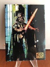 2018 TOPPS STAR WARS GALAXY Dueling Darth Vader ORANGE 8/25 CARD 89!