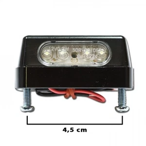 LED Kennzeichenbeleuchtung für Kennzeichenhalter Heckumbau Schraubabstand 45mm - Picture 1 of 2