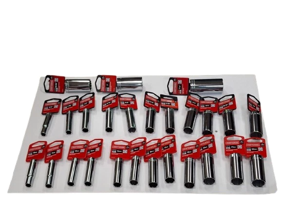 NEW Craftsman Socket 3/8" Drive, DEEP, SAE &E Metric, YOU CHOOSE Size - Image 1 of 1