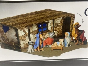 7 Piece Roman Canine Creche Whimsical Puppy Dog Nativity Set New - Picture 1 of 8