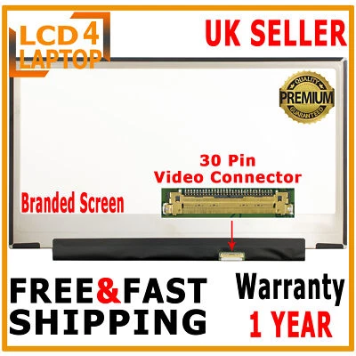 13.3" Laptop LCD LED For Sharp LQ133M1JW02A 30Pins Full-HD IPS Screen Panel - Image 1 of 4