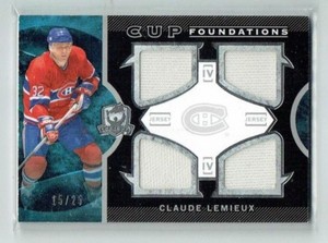 12-13 UD Upper Deck The Cup  Claude Lemieux  /25  Quad Jerseys