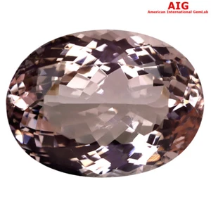 10.26 ct AIG Certified World class Oval (17 x 13 mm) Orange Pink Morganite - Picture 1 of 2