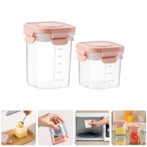 2 Pezzi Scatola Fresca Bento Frutta Frigo Contenitori Fornitura Cucina Alunni - Foto 1 di 12