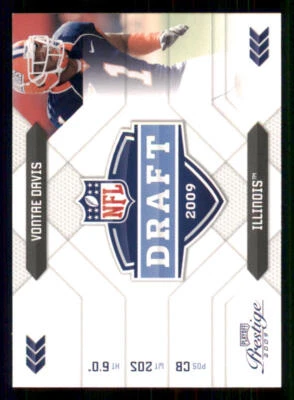 2009 Playoff Prestige NFL Draft #35 Vontae Davis - Image 1 of 2