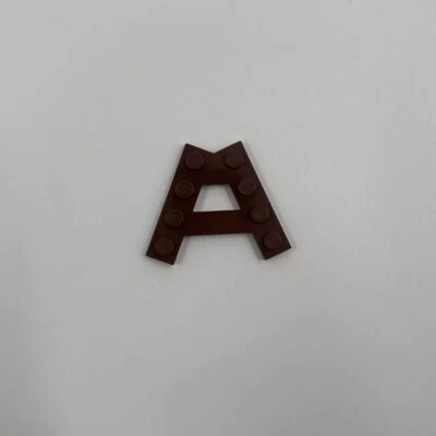 LEGO WEDGE PLATE A SHAPE W/ 2 ROWS OF 4 STUDS (2 PCS) REDISH BROWN 15706! - Image 1 of 3