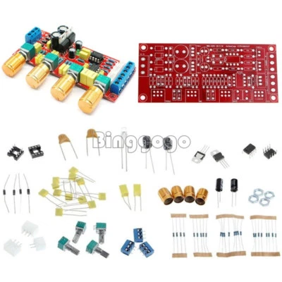 MARKENLOS NE5532 HIFI Preamp Pre-amplifier Tone Board Kit Treble Alto Bass Volume Control