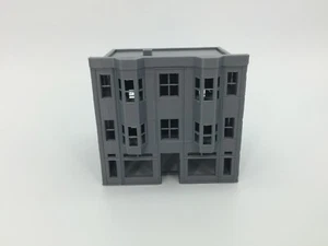 20th Century 3 Story BLOCK SHOPS Building - Z Scale 1:220 - 3D PRINTED Model USA - Picture 1 of 12