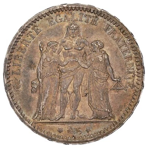 France - 5 francs Hercule 1873 A argent Paris - SUP - F.334/9 - Gad.744 - KM.820 - Picture 1 of 2
