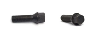 H&R Black Wheel Bolt Type 14 X 1.25 Length 50mm Type Tapered Head 17mm - Picture 1 of 3