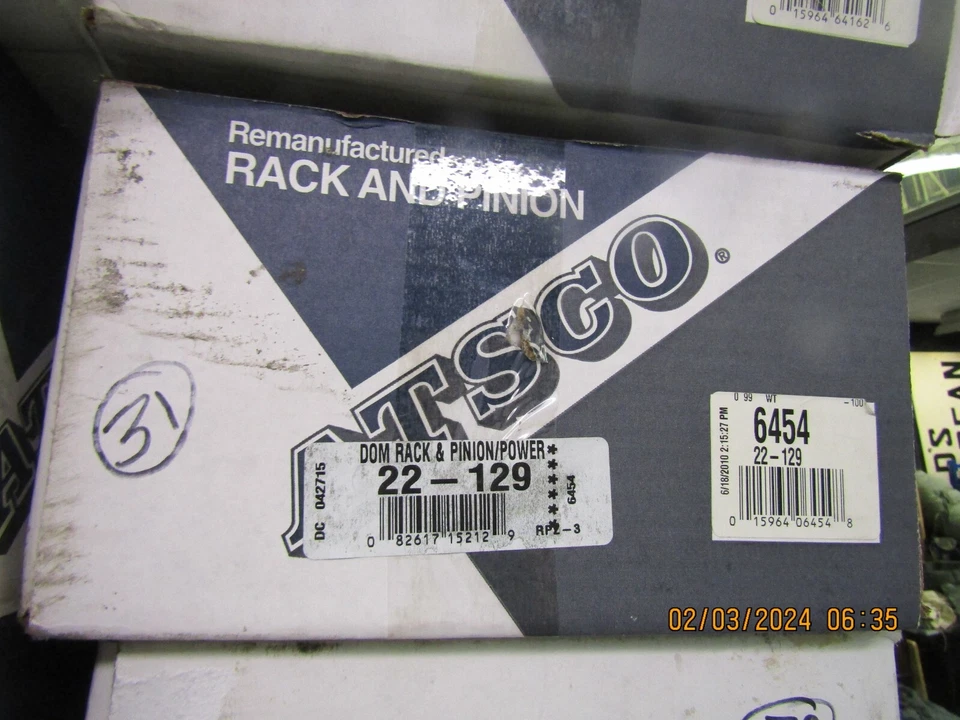 Conjunto de estante y piñón ATSCO 22-129 Reman, ¡SIN NÚCLEO! ¡ENVÍO GRATUITO! # 31 Foto 1 de 1